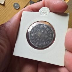 1884 Canadian Large Cent - Queen Victoria - Victorian "Better Date"