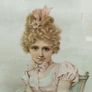 'Charming Kate' old framed print Image 2