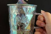 Flower Knows Unicorn Glass Iridescent Chrome Halo Mug