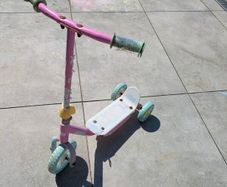 Pink scooter