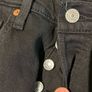 Levis 501. Black. 26x28. Button. Image 2
