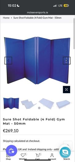 Gymnastics Mat Foldable