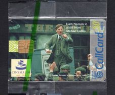 1996 Ireland 50 unit Cinema 100 Michael Collins (ODS1) Call Card Mint in packaging. Telecom Eireann card number 1149.