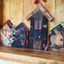 Rustic Fairy Door floating shelf / display Image 7