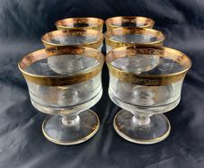 Mid century Murano Medici Champagne glasse