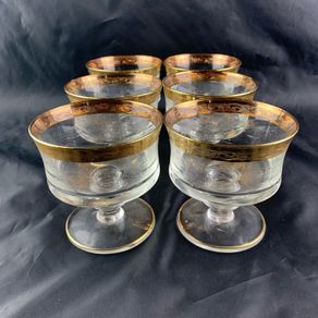 Mid century Murano Medici Champagne glasse