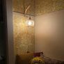 Wooden Indoor Wall Light, Vintage Wall Lamp with Plug and Switch, E27 Retro Bamboo Lantern, Rattan Bedside Lamp for Living Room, Bedroom, Stairs, Hallway (Bulb Not Included) Image 3