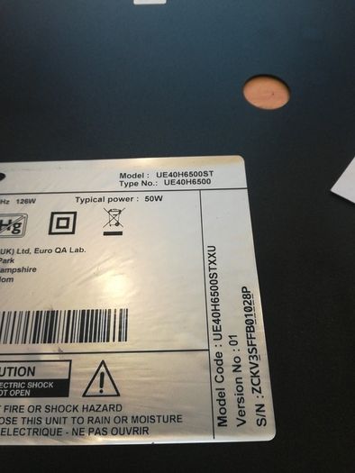 Samsung Tv UE40H6500 Power Supply