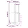 Book Cabinet Black oak Image 9
