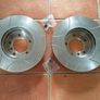 BMW E39 Front Grooved Brake Discs BREMBO 296mm UV Coated, High Carbone Image 2