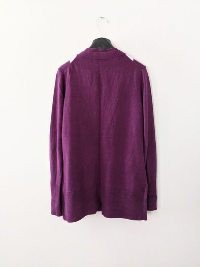 Purple Cotton Blend Cardigan Size XS