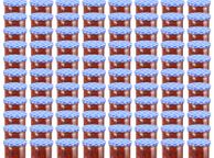 main image for ad Glass Jam Jars with White and Blue Lid 96 pcs 400 ml