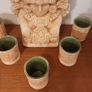 Fabulous Rare Collectable Vintage Aztec/Mayan/Mexican Ceramic Decanter and Five Matching Ceramic Shot Glasses in Excellent Condition - Perfect for a Home Bar or Man Cave, Bring on the Tequila!!! Image 5