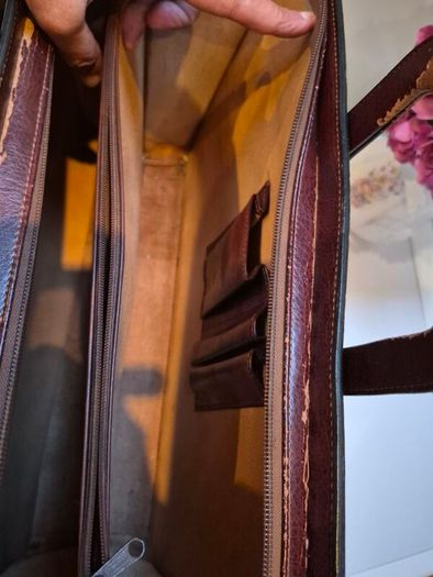 Vintage Texier Leather Bag Briefcase