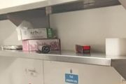 Stainless steel wall mounted kitchen shelves