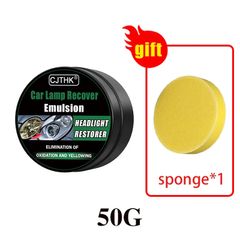 Car Headlight Restoration Polishing Kit - Scratch Remover & Oxidation Cleaner Repair Paste for Headlamp Assembly