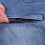 Peviani Blue Light Wash Moto Style Cargo Denim Jeans W30 L33 Image 7