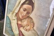Vintage Madonna &amp;Child Framed Picture