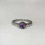 Pandora Sterling Silver Ring with Cabochon Amethyst Image 2