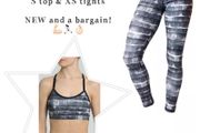 ADIDAS STELLASPORT SEt  XS top&amp;tights   NEW and a bargain!