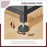 Entryway Table, 5-Tier Console Table, Industrial Narrow Entrance Table, 80cm Behind Couch Table, Sturdy Metal Frame, for Living Room, Entrance, Hallway, Rustic Brown and Black Image 3