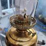 Victorian duplex oil lamp . Telescopic. working. Image 2