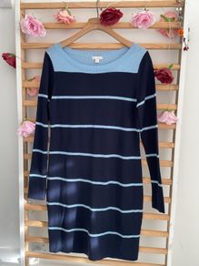 dress Bnwt gap navy striped jumper dress size small 30% wool