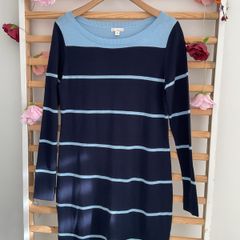 dress Bnwt gap navy striped jumper dress size small 30% wool