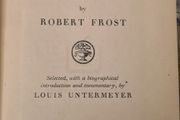 Come In And Other Poems By Robert Frost. Introduction &amp; Commentary By Louis Under EYER. 1944rare vintage. Hardback. In Good Condition. 151 pages.