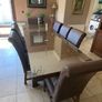 Large dining table and chairs Image 4