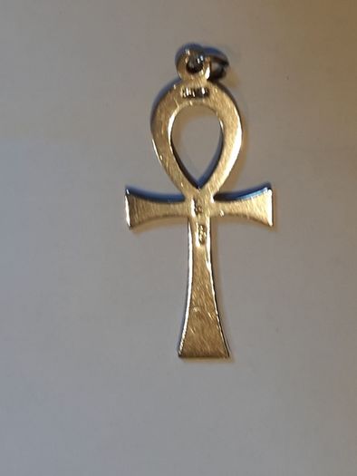 silver large cross with stamp