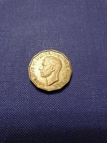 1949 English Brass Threepence