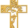 Jesus Christ Cross Wall Art Modern Christian Home Decor Image 2