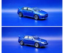 Realtoy Subaru Impreza and Mitsubishi Lancer, used, near mint condition.