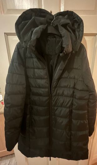 Forest Green Padded Coat With Hood