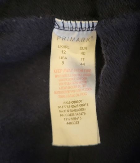 Ladies shorts Navy cotton size 12