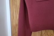 Sezane berry color cardigan