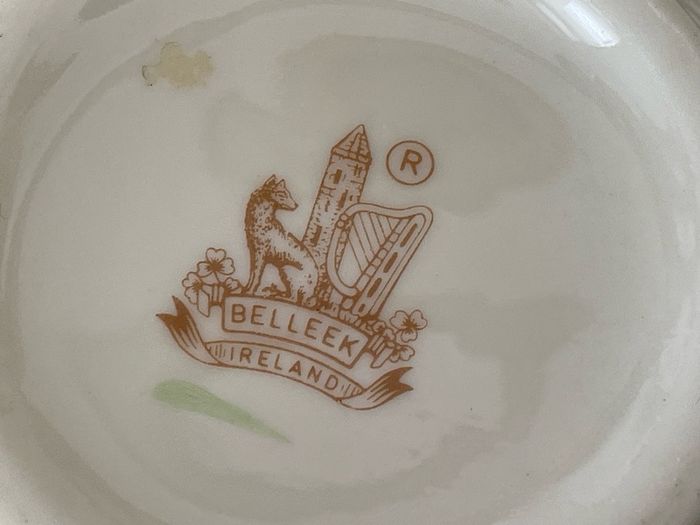 Vintage Belleek milk jug
