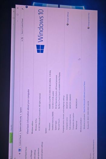 Hp Elitedesk 800 G3 Sff 256gb Ssd 500gb Hdd 12gb Ram I5-6500