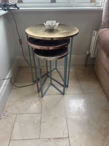 beautiful nest of tables x 3 tables