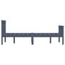 Bed Frame Grey Solid Pinewood 120 x 190 cm Image 5
