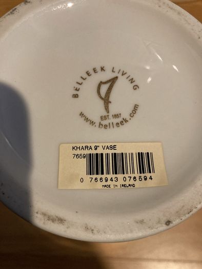 Belleek Pottery Vases