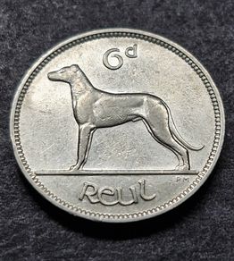 Ireland Excellent 1939 Six Pence 6d coin