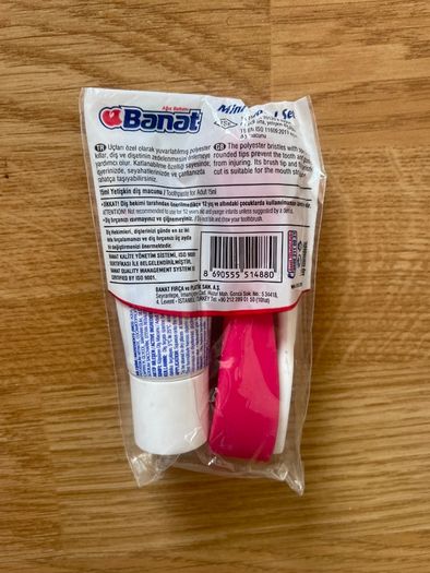 Toothpaste and Toothbrush Travel Set