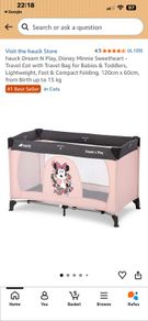 Hauck Minnie Mouse Travel Cot