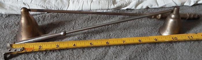 two vintage collectable candle snuffer'