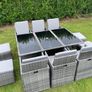 10 Seater Cube Garden Rattan furniture / Delivery Image 2