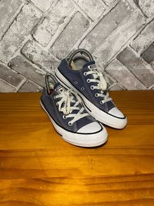 Converse All Star Ladies Navy Canvas Lo Top Trainers UK4 EUR36.5