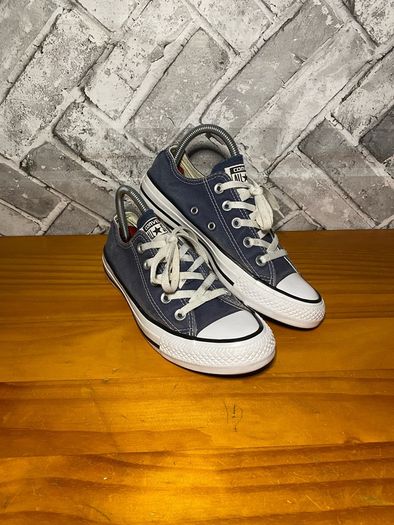 Converse All Star Ladies Navy Canvas Lo Top Trainers UK4 EUR36.5