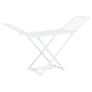 Folding Clothes Dry Rack White Plastic Image 6